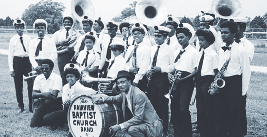 Fairview Baptist Church band in 1974 with Danny Barker.